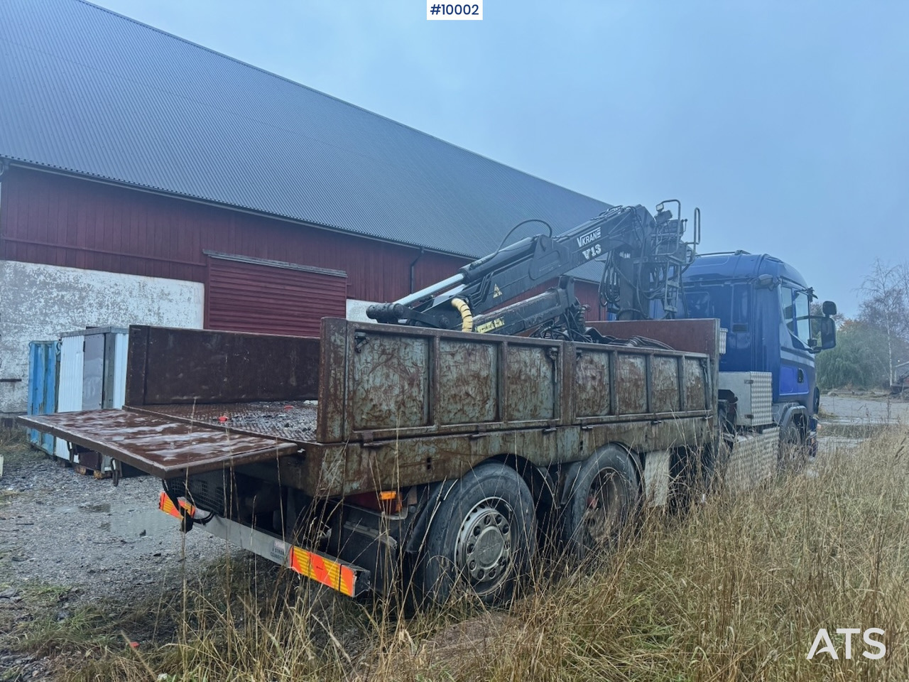 Scania R124 6x2 Flatbed truck with timber crane - شاحنات مسطحة, شاحنة كرين: صورة 4 Scania R124 6x2 Flatbed truck with timber crane - شاحنات مسطحة, شاحنة كرين: صورة 4