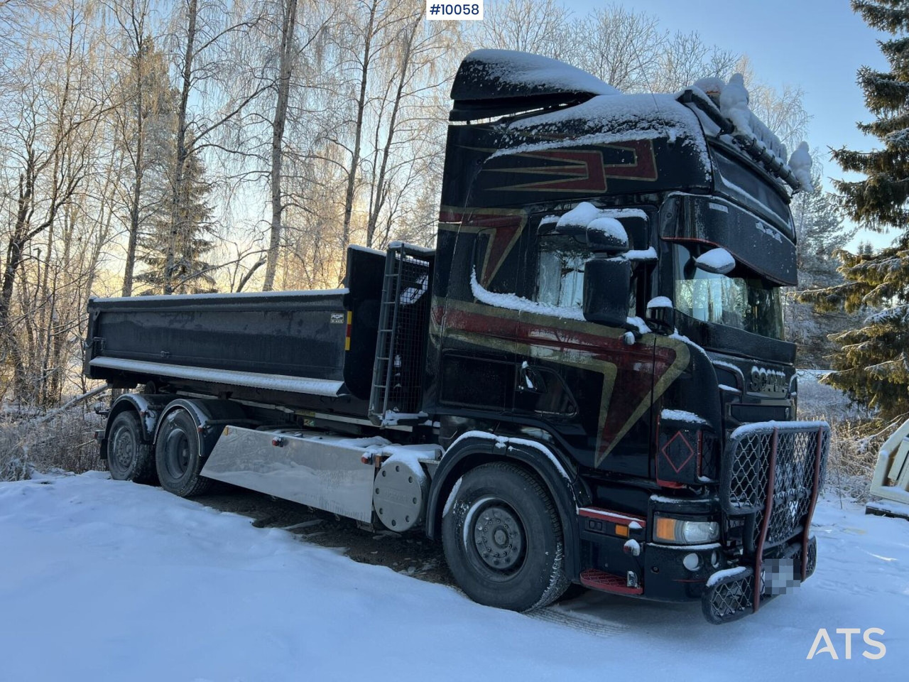 Scania R730 Hooklift truck with double flatbed - آليات: صورة 3 Scania R730 Hooklift truck with double flatbed - آليات: صورة 3