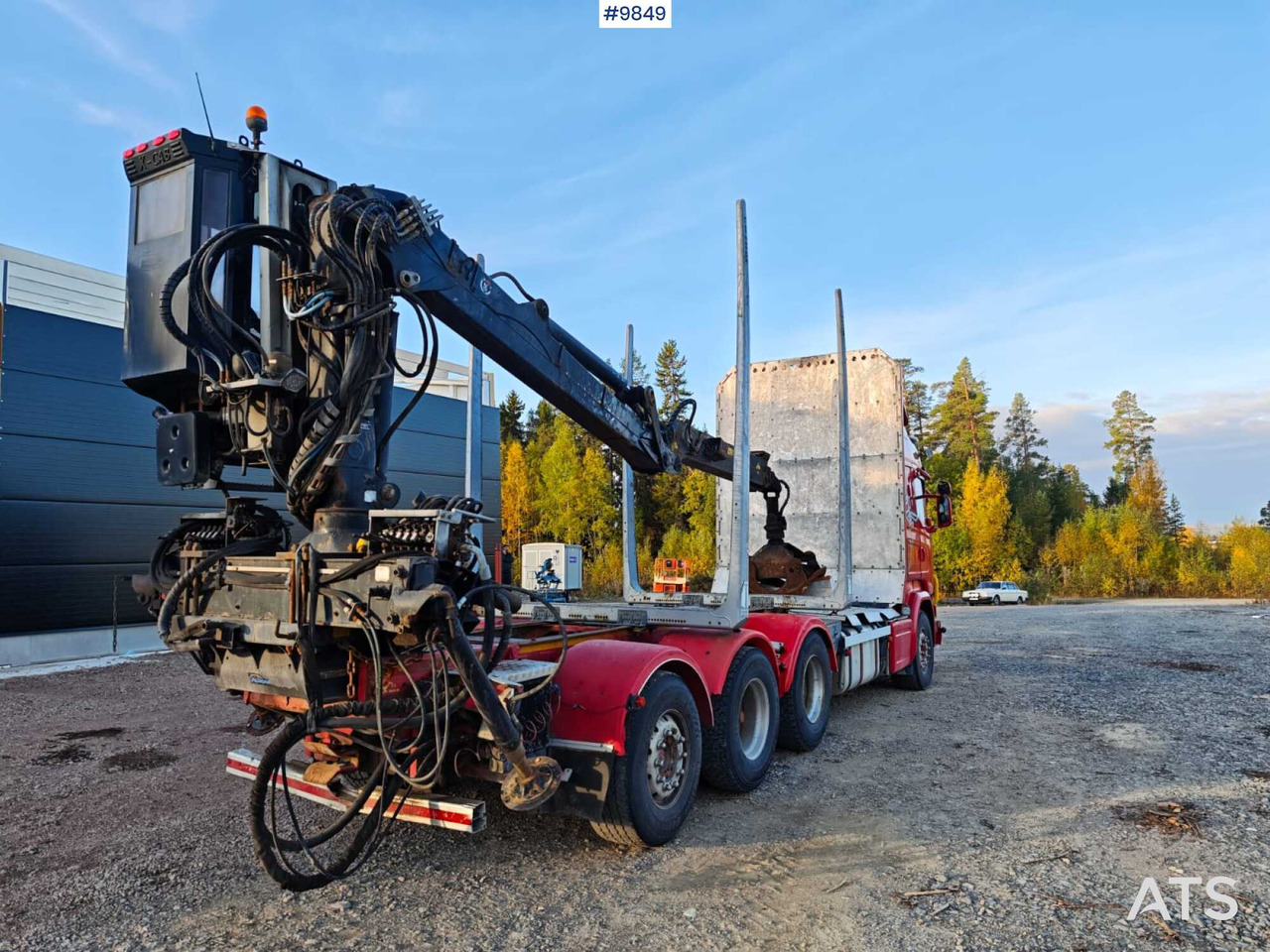 Scania R730 Tridem Timber Truck with Loglift F125S Crane (VIDEO) - شاحنة قطع الأشجار, شاحنة كرين: صورة 5 Scania R730 Tridem Timber Truck with Loglift F125S Crane (VIDEO) - شاحنة قطع الأشجار, شاحنة كرين: صورة 5