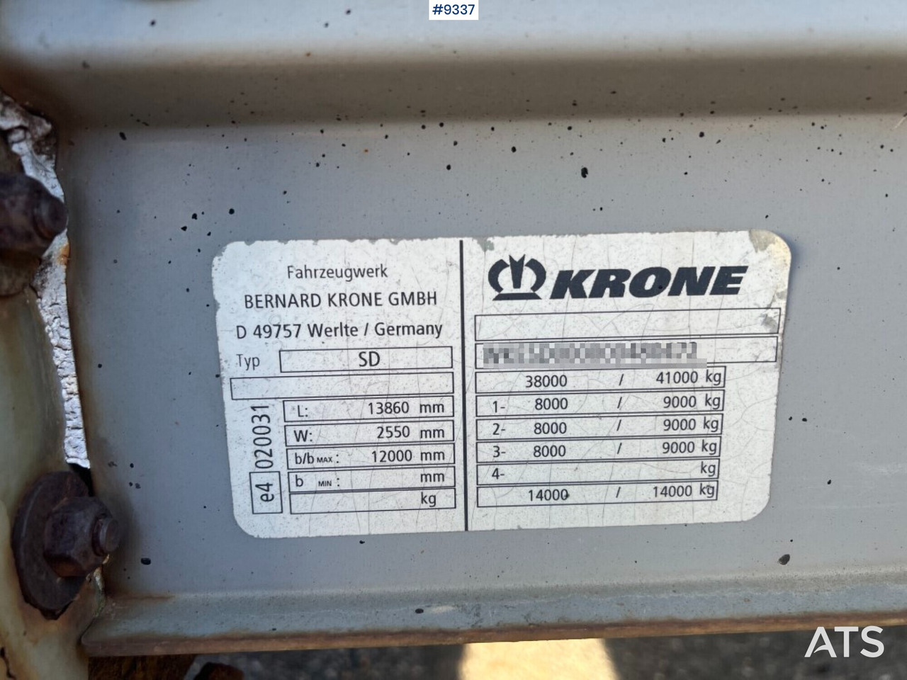 نصف مقطورة مسطحة Trailer - KRONE SD PROFI-LINER: صورة 6