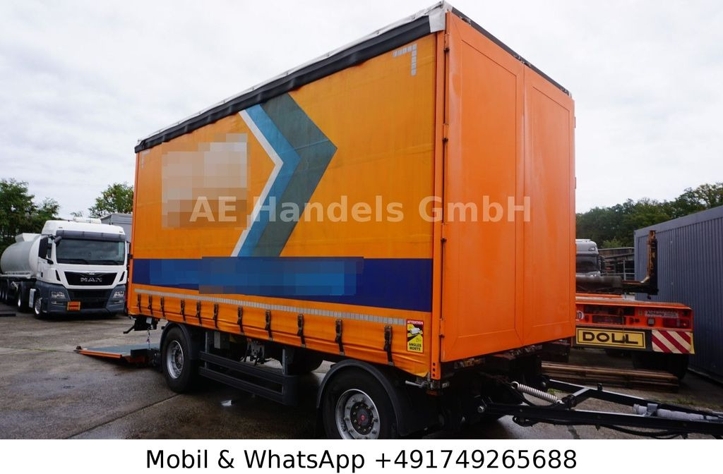 Berger ANH 18 Durchlader Drehschemel *LBW-3To. - مقطورة ستارة جانبية: صورة 1 Berger ANH 18 Durchlader Drehschemel *LBW-3To. - مقطورة ستارة جانبية: صورة 1