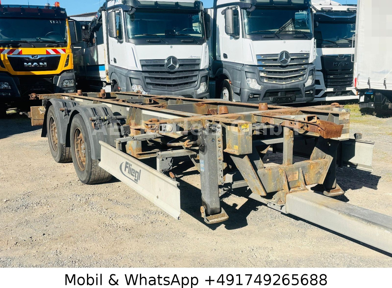 Fliegl TWP 180 Tandem BDF Tiefgekoppelt *Scheibenbremse - مقطورة نقل الحاويات: صورة 1 Fliegl TWP 180 Tandem BDF Tiefgekoppelt *Scheibenbremse - مقطورة نقل الحاويات: صورة 1