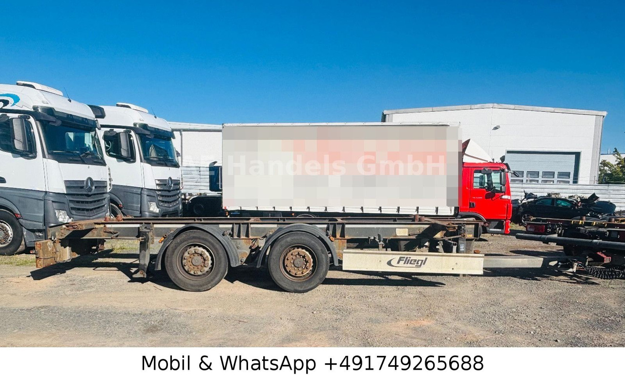 Fliegl TWP 180 Tandem BDF Tiefgekoppelt *Scheibenbremse - مقطورة نقل الحاويات: صورة 2 Fliegl TWP 180 Tandem BDF Tiefgekoppelt *Scheibenbremse - مقطورة نقل الحاويات: صورة 2