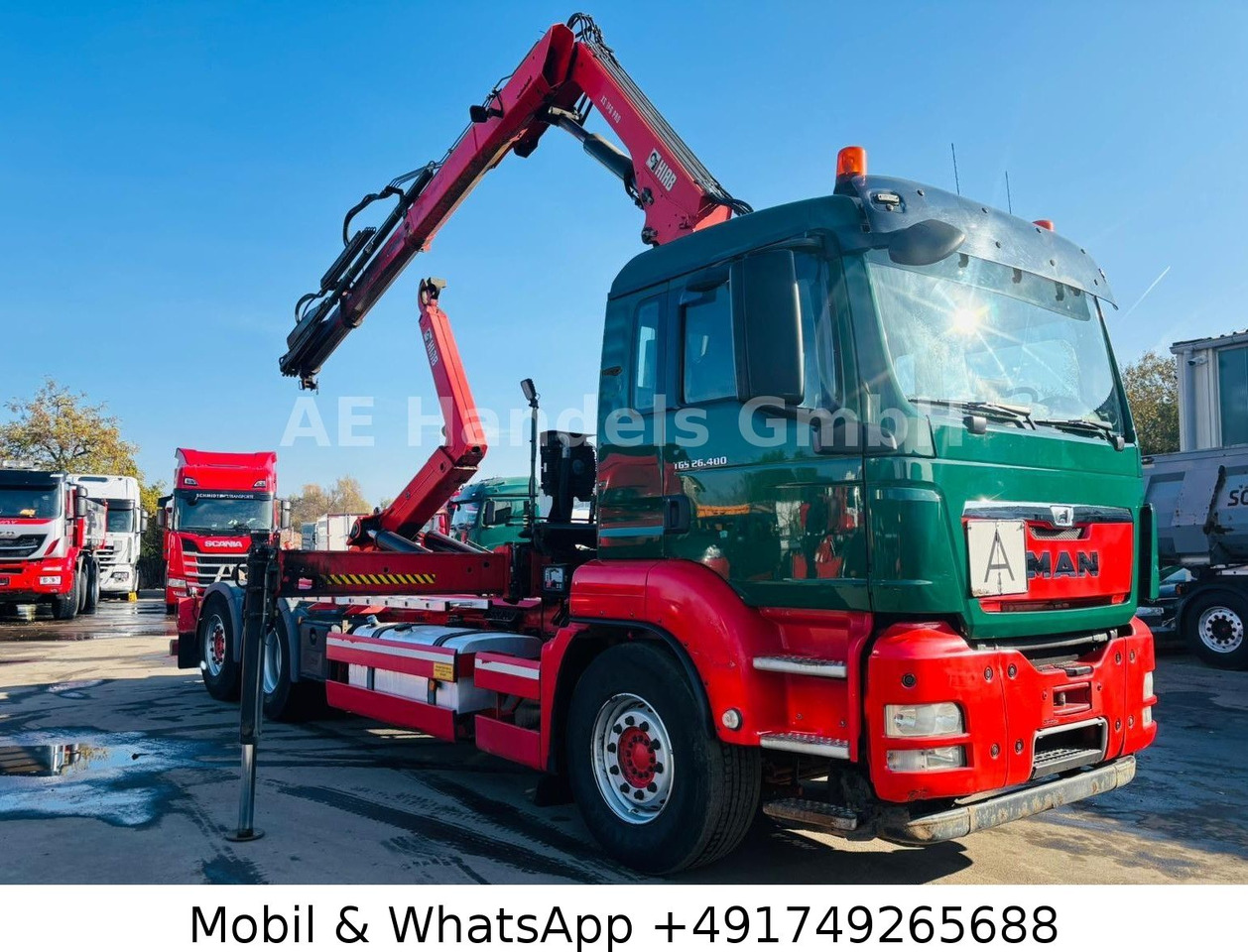 MAN TGS 26.400 6x2 Hiab XR21/HiabSpace3000 *Retarder - شاحنة ذات خطاف, شاحنة كرين: صورة 1 MAN TGS 26.400 6x2 Hiab XR21/HiabSpace3000 *Retarder - شاحنة ذات خطاف, شاحنة كرين: صورة 1