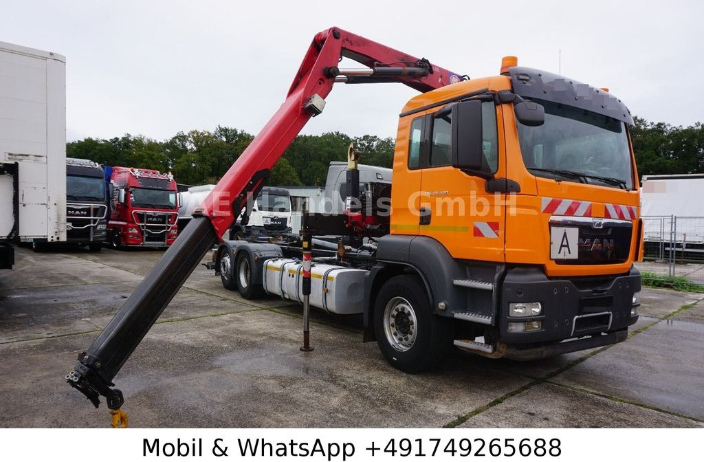 MAN TGS 26.400 BL *Hyva-20.60S/HMF-1444-22/Lenk+Lift - شاحنة ذات خطاف, شاحنة كرين: صورة 1 MAN TGS 26.400 BL *Hyva-20.60S/HMF-1444-22/Lenk+Lift - شاحنة ذات خطاف, شاحنة كرين: صورة 1