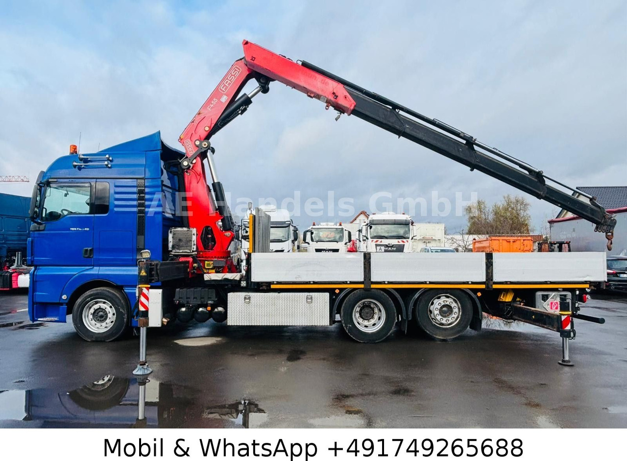 MAN TGX 26.540 XLX BL 6x2 FASSI F455 *Funk/Lenk+Lift - شاحنات مسطحة, شاحنة كرين: صورة 3 MAN TGX 26.540 XLX BL 6x2 FASSI F455 *Funk/Lenk+Lift - شاحنات مسطحة, شاحنة كرين: صورة 3