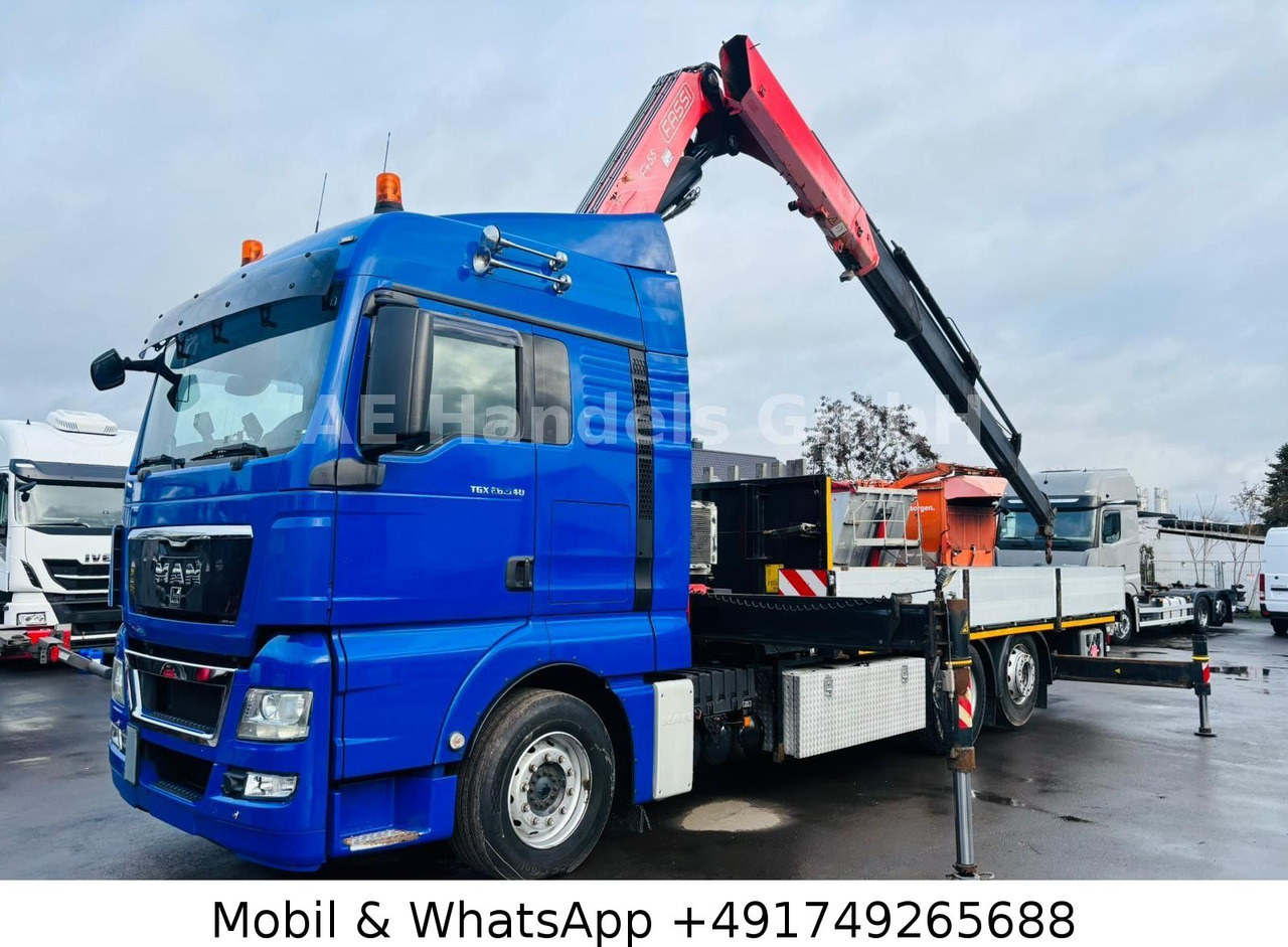 MAN TGX 26.540 XLX BL 6x2 FASSI F455 *Funk/Lenk+Lift - شاحنات مسطحة, شاحنة كرين: صورة 2 MAN TGX 26.540 XLX BL 6x2 FASSI F455 *Funk/Lenk+Lift - شاحنات مسطحة, شاحنة كرين: صورة 2