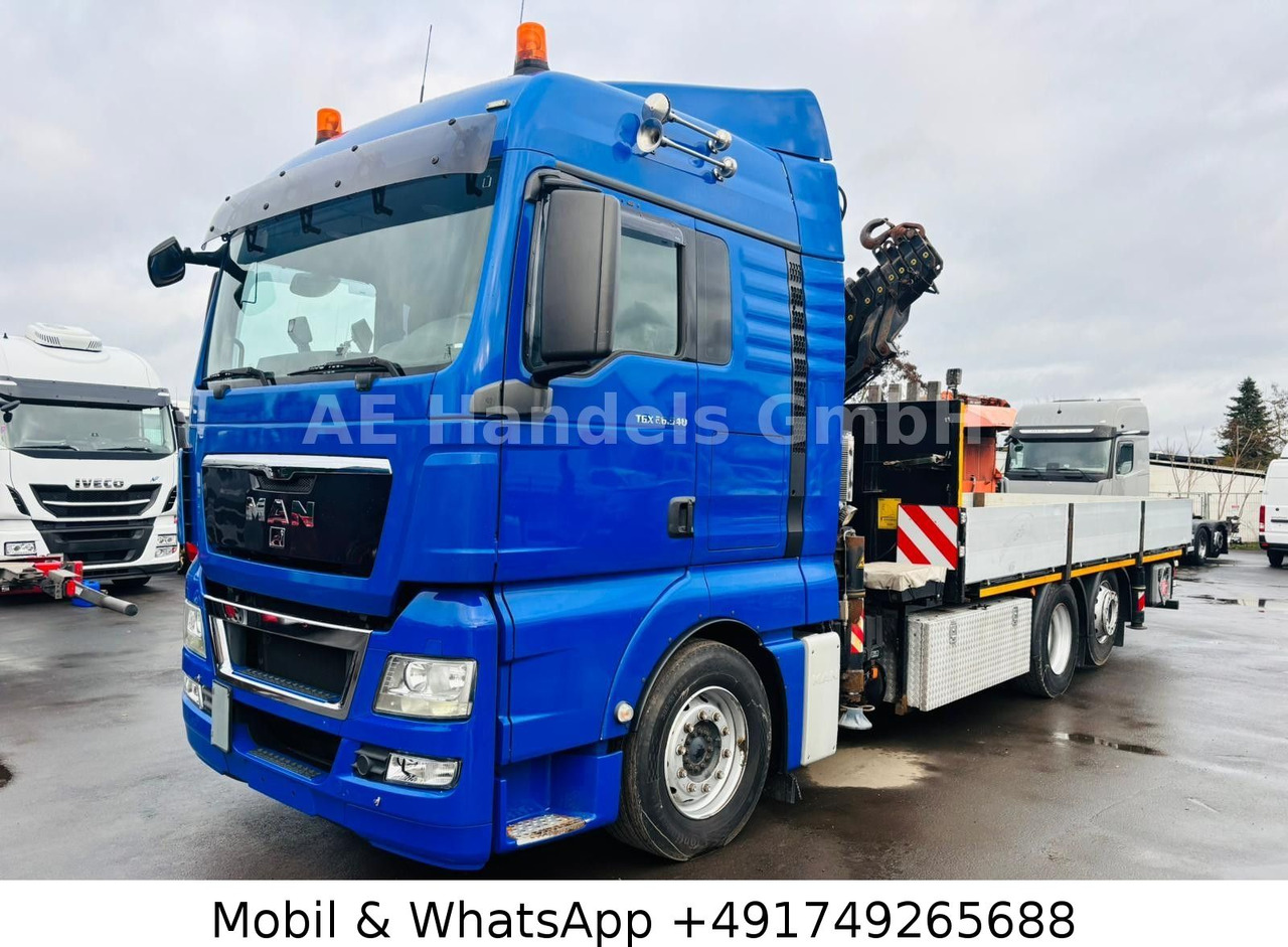 MAN TGX 26.540 XLX BL 6x2 FASSI F455 *Funk/Lenk+Lift - شاحنات مسطحة, شاحنة كرين: صورة 1 MAN TGX 26.540 XLX BL 6x2 FASSI F455 *Funk/Lenk+Lift - شاحنات مسطحة, شاحنة كرين: صورة 1