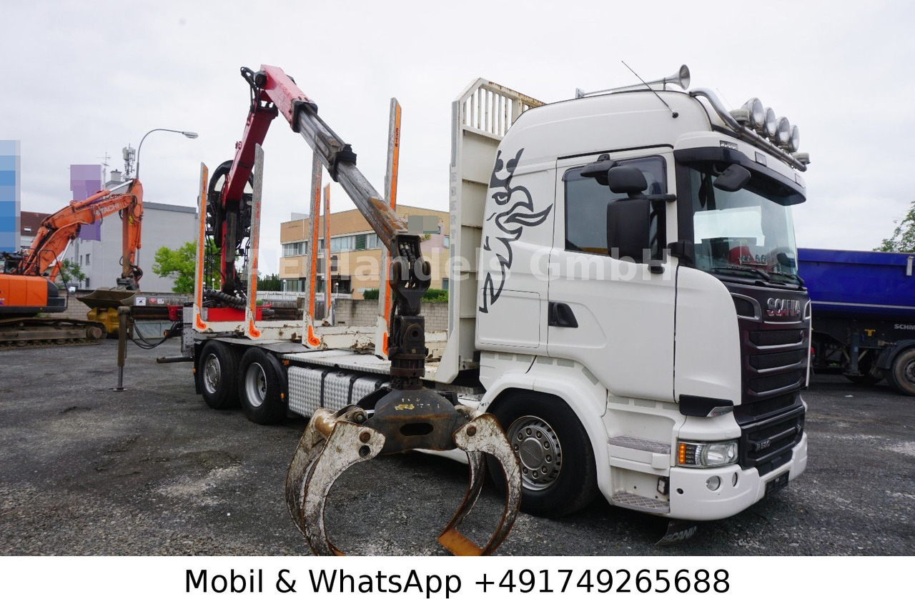 Scania R580 V8 Highline Palfinger-M120L97 *Retarder/ACC - شاحنة قطع الأشجار, شاحنة كرين: صورة 1 Scania R580 V8 Highline Palfinger-M120L97 *Retarder/ACC - شاحنة قطع الأشجار, شاحنة كرين: صورة 1