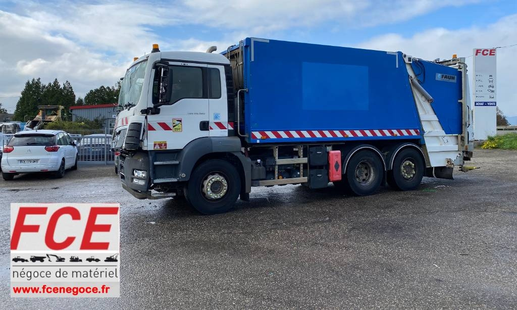 MAN TGS 26.360-6x2 FAUN VR5Z/ZÖLLER endommagé - شاحنة النفايات: صورة 1 MAN TGS 26.360-6x2 FAUN VR5Z/ZÖLLER endommagé - شاحنة النفايات: صورة 1