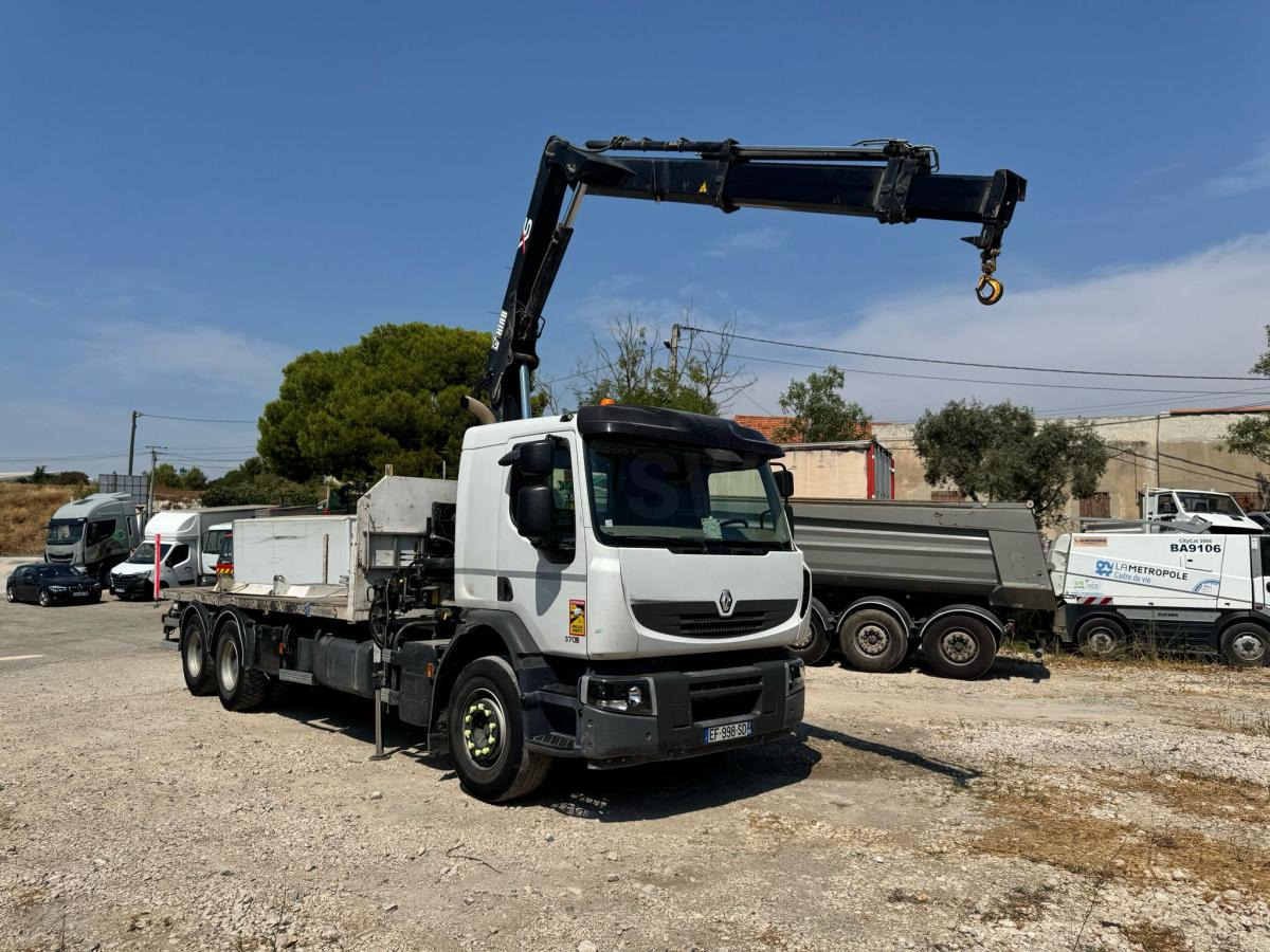 Renault PREMIUM 370 DXI PLATEAU RIDELLES GRUE - شاحنات مسطحة, شاحنة كرين: صورة 2 Renault PREMIUM 370 DXI PLATEAU RIDELLES GRUE - شاحنات مسطحة, شاحنة كرين: صورة 2