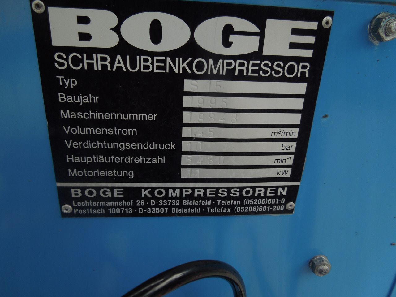 BOGE S15 - الضاغط: صورة 4 BOGE S15 - الضاغط: صورة 4