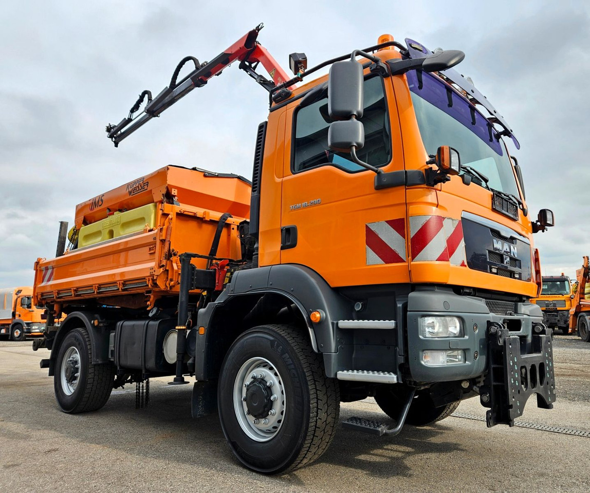 MAN TGM 18.290 4x4 Palfinger PK7001 Kran Funk Euro5 - شاحنة قلاب, شاحنة كرين: صورة 3 MAN TGM 18.290 4x4 Palfinger PK7001 Kran Funk Euro5 - شاحنة قلاب, شاحنة كرين: صورة 3