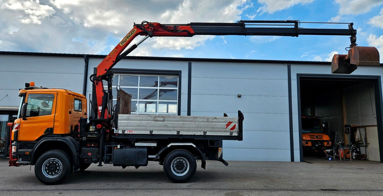 Scania P114 CB 380 4x4 Palfinger PK12502 Kran Funk - شاحنة قلاب, شاحنة كرين: صورة 2 Scania P114 CB 380 4x4 Palfinger PK12502 Kran Funk - شاحنة قلاب, شاحنة كرين: صورة 2