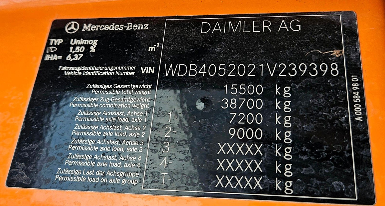 شاحنة قلاب Unimog U527 UGE Euro6 VarioPilot Hydrostat: صورة 17