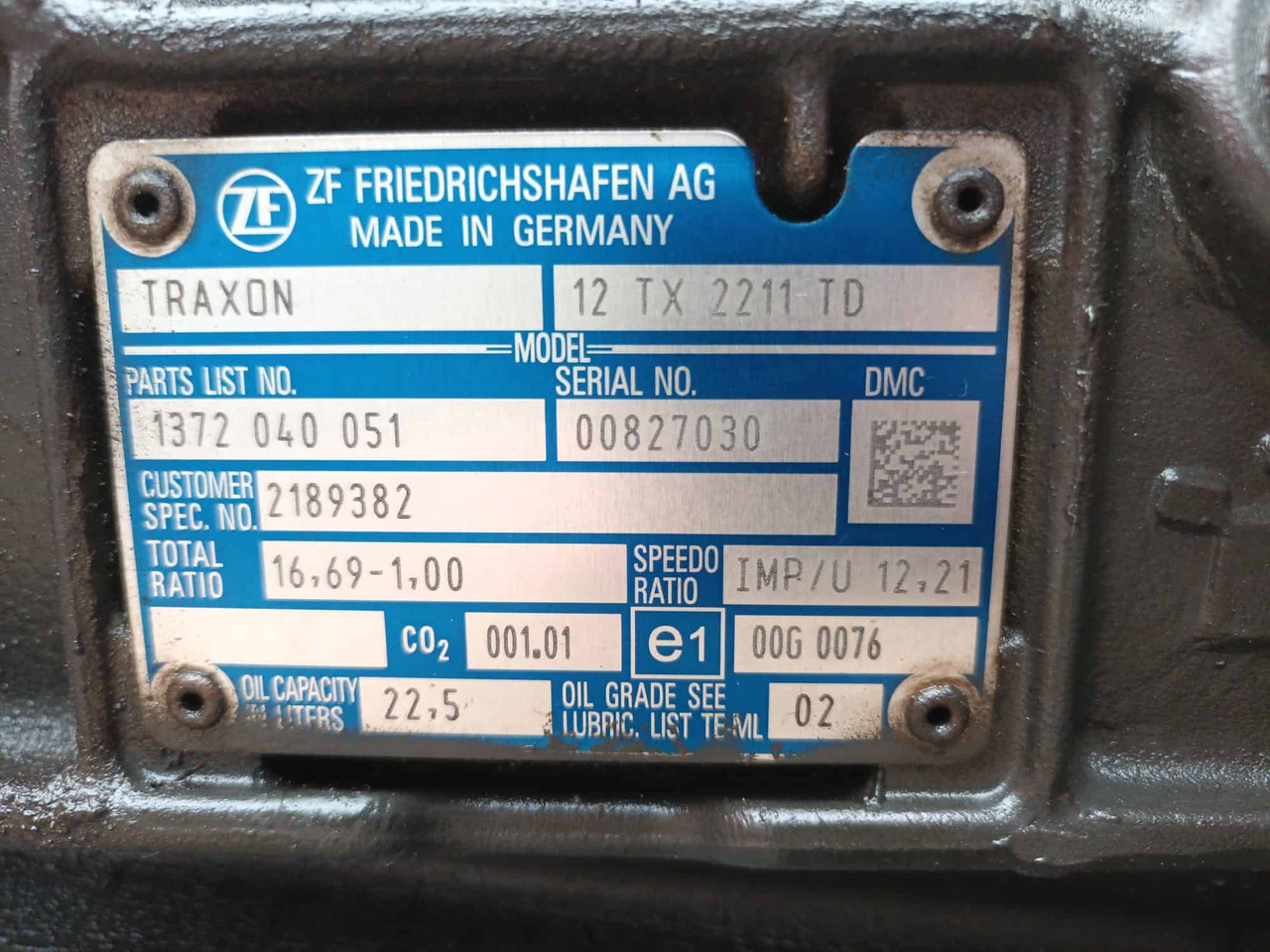 Cambio Traxon 12TX2211TD DAF E6 - صندوق التروس: صورة 5 Cambio Traxon 12TX2211TD DAF E6 - صندوق التروس: صورة 5