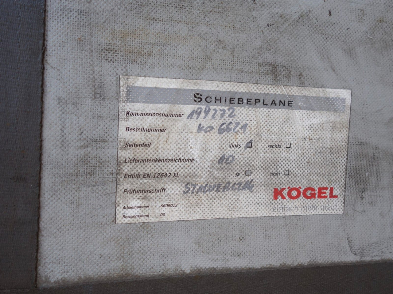 نصف مقطورة ستارة Kögel SN24 MEGA, Liftachse, SAF Achsen, XL Code: صورة 8