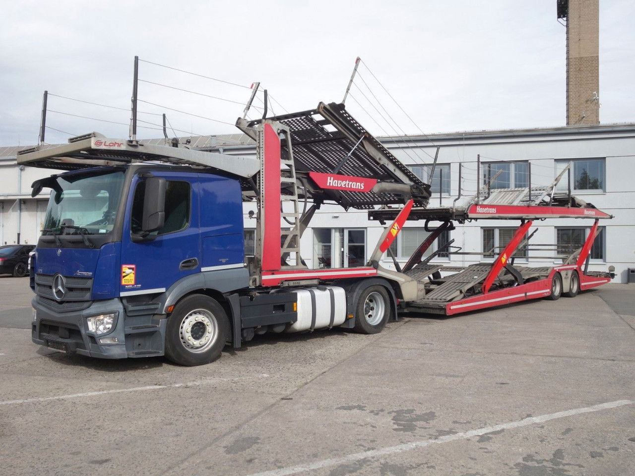 Mercedes-Benz Actros 1843 mit Euro Lohr, Retarder, VDI Certifi - شاحنة نقل سيارات شاحنة: صورة 2 Mercedes-Benz Actros 1843 mit Euro Lohr, Retarder, VDI Certifi - شاحنة نقل سيارات شاحنة: صورة 2