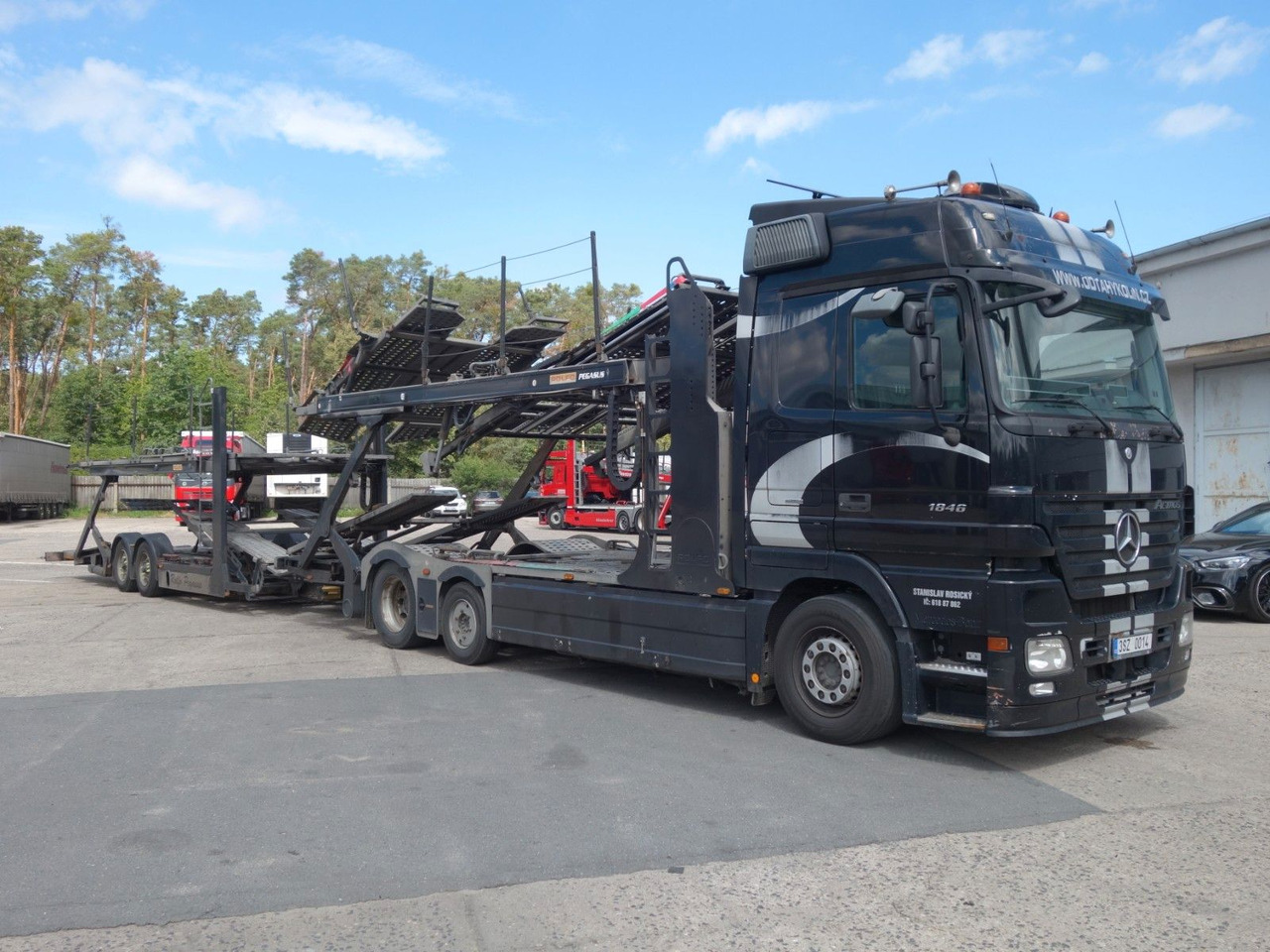 Mercedes-Benz Actros 2446 mit Rolfo für 10 PKW, Retarder - شاحنة نقل سيارات شاحنة: صورة 2 Mercedes-Benz Actros 2446 mit Rolfo für 10 PKW, Retarder - شاحنة نقل سيارات شاحنة: صورة 2
