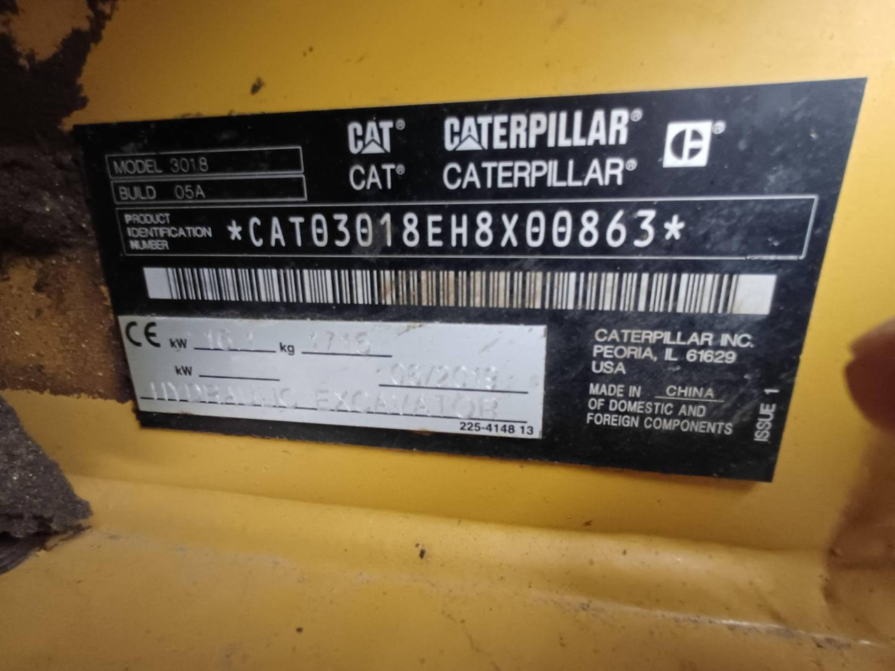 CAT 301.8-05 - حفار زحاف: صورة 5 CAT 301.8-05 - حفار زحاف: صورة 5