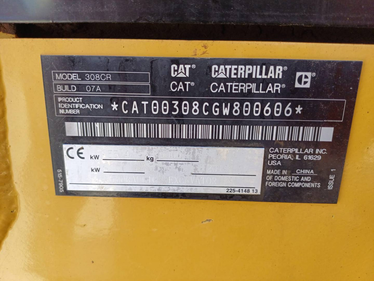 حفار زحاف CAT 308-07CR: صورة 6