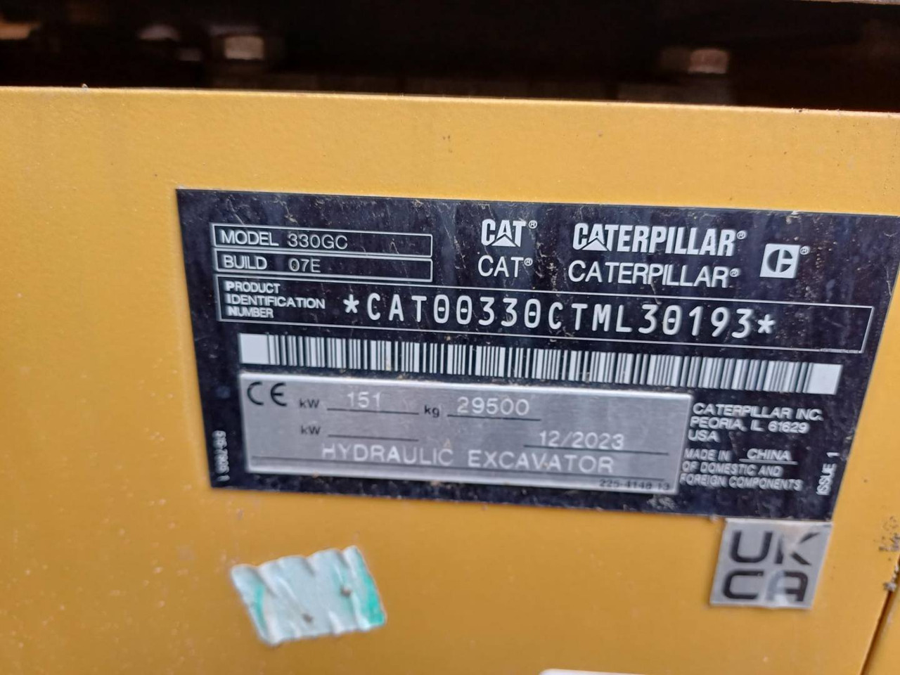 حفار زحاف CAT 330-07GC: صورة 6 حفار زحاف CAT 330-07GC: صورة 6