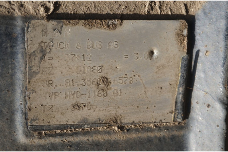 MAN HYD-1160-01 37/12 - المحور الخلفي - شاحنة: صورة 3 MAN HYD-1160-01 37/12 - المحور الخلفي - شاحنة: صورة 3