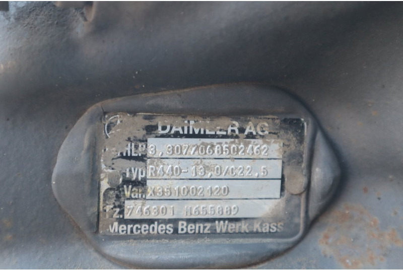 Mercedes-Benz R440-13A/C22.5 43/13 - المحور الخلفي - شاحنة: صورة 4 Mercedes-Benz R440-13A/C22.5 43/13 - المحور الخلفي - شاحنة: صورة 4