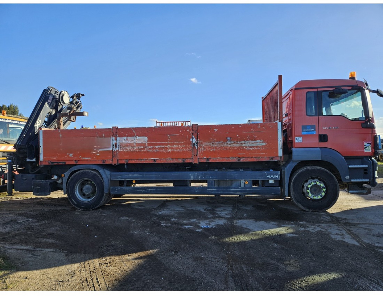 MAN TGS 18.400 Euro 5 Flat bed Full Spring suspension HIAB 122E -3 hiduo Crane Kran Remote - شاحنات مسطحة, شاحنة كرين: صورة 5 MAN TGS 18.400 Euro 5 Flat bed Full Spring suspension HIAB 122E -3 hiduo Crane Kran Remote - شاحنات مسطحة, شاحنة كرين: صورة 5