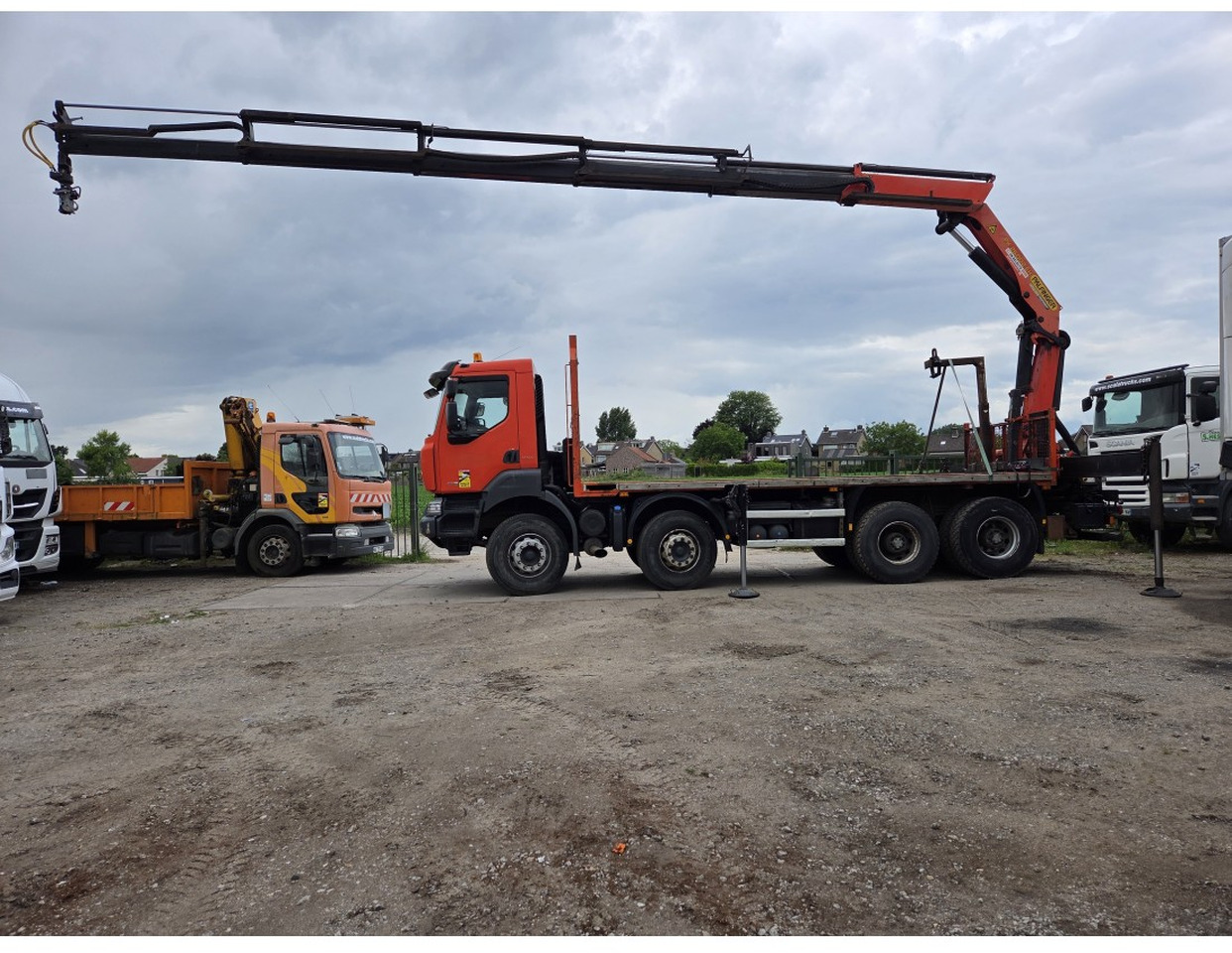 Renault Kerax 430 8X4 Flatbed Crane Palfinger PK26002EH 26 ton 5 Extensions *Retarder - شاحنات مسطحة, شاحنة كرين: صورة 3 Renault Kerax 430 8X4 Flatbed Crane Palfinger PK26002EH 26 ton 5 Extensions *Retarder - شاحنات مسطحة, شاحنة كرين: صورة 3