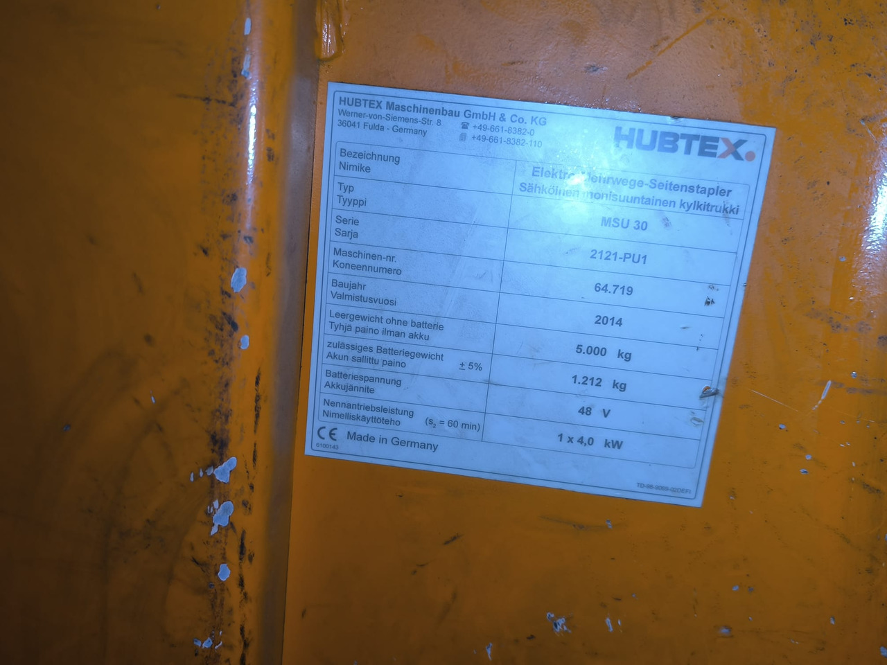 شاحنة مناولة بأربعة اتجاهات HUBTEX MSU 30: صورة 7 شاحنة مناولة بأربعة اتجاهات HUBTEX MSU 30: صورة 7