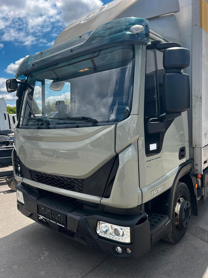 Iveco 75E19 Eurocargo, E6, Ladebordwand - شاحنة ستارة جانبية: صورة 2 Iveco 75E19 Eurocargo, E6, Ladebordwand - شاحنة ستارة جانبية: صورة 2
