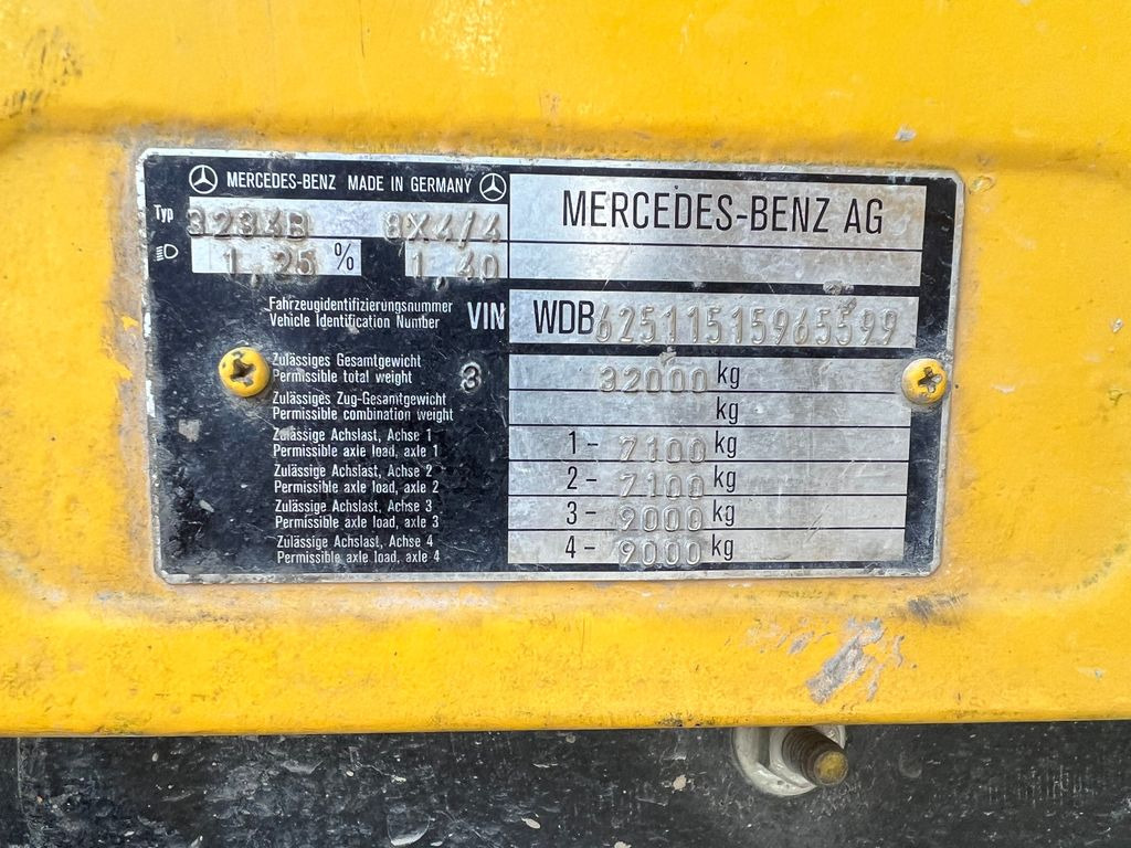 مضخة خرسانة Mercedes-Benz 3234B 8x4, E1, PUMI, Putzmeister 21m: صورة 12
