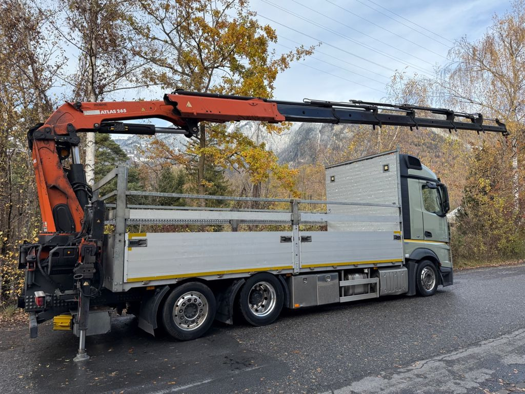 Mercedes-Benz Actros 2545 6x2, E6, Effer 265/6S - شاحنة كرين, شاحنات مسطحة: صورة 2 Mercedes-Benz Actros 2545 6x2, E6, Effer 265/6S - شاحنة كرين, شاحنات مسطحة: صورة 2