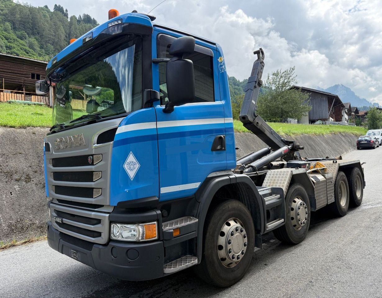 Scania G490 CB 8x4, E6, Retarder, Hiab Multilift 21ton - شاحنة ذات خطاف: صورة 1 Scania G490 CB 8x4, E6, Retarder, Hiab Multilift 21ton - شاحنة ذات خطاف: صورة 1