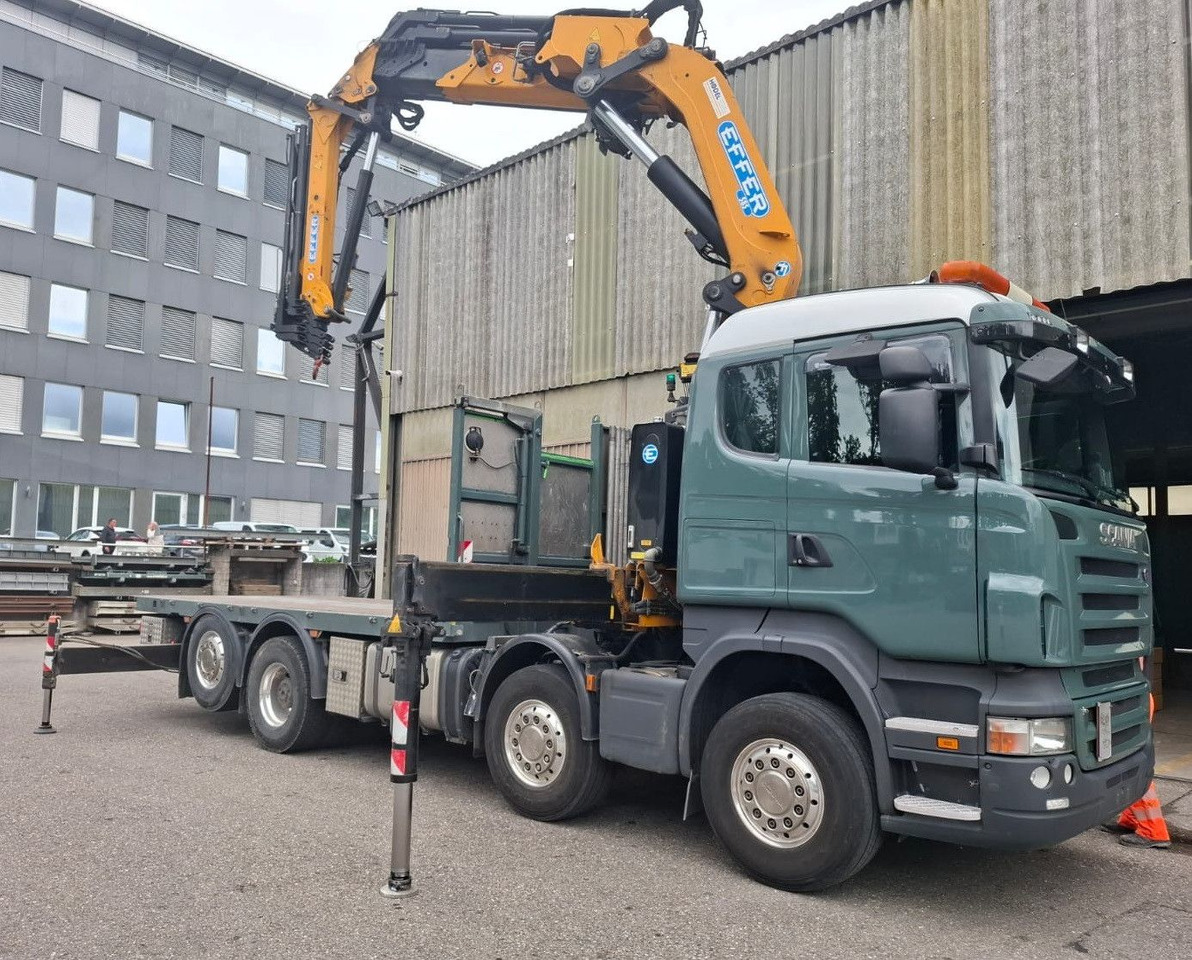 Scania R500 V8 8x2, E5, Effer 585 6S + Flyjib + winch - شاحنة كرين: صورة 2 Scania R500 V8 8x2, E5, Effer 585 6S + Flyjib + winch - شاحنة كرين: صورة 2
