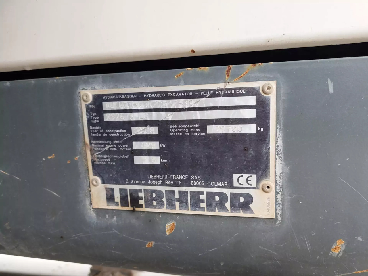 حفار زحاف 2018 Liebherr R 926Compact: صورة 11