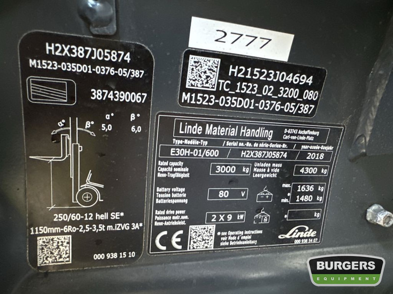 Linde E30H-01 600 Linde E30H-01 600: صورة 12