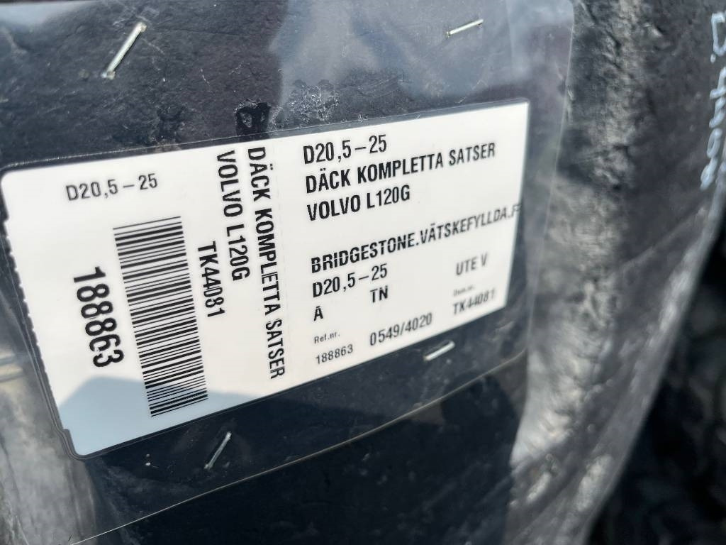 Bridgestone 20,5-25 Volvo L120G , H - عجلات: صورة 3 Bridgestone 20,5-25 Volvo L120G , H - عجلات: صورة 3