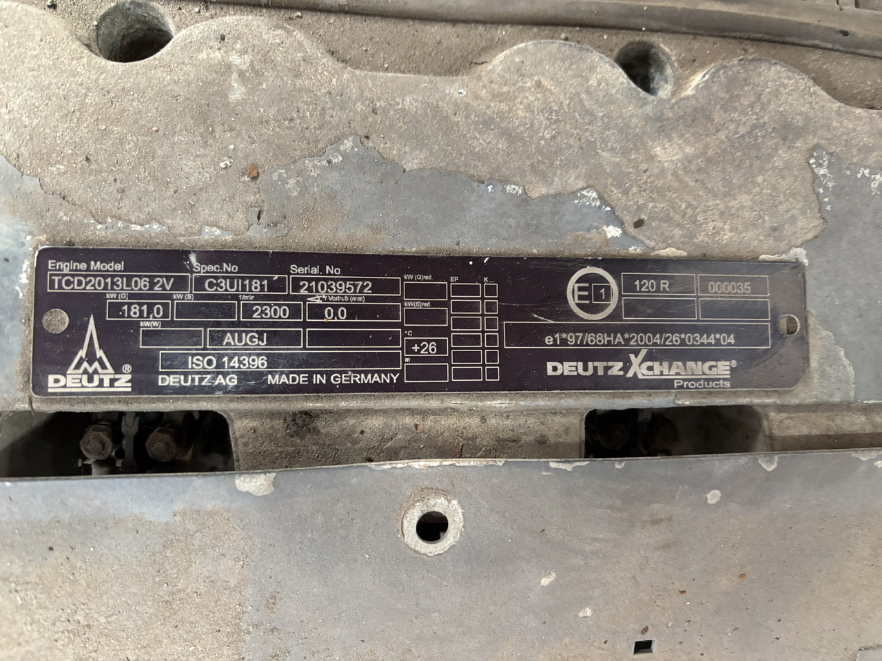 Deutz TCD2013 L06 2V TCD2013L062V C3UI181 Silnik Kompletny - محرك - آلات البناء: صورة 3 Deutz TCD2013 L06 2V TCD2013L062V C3UI181 Silnik Kompletny - محرك - آلات البناء: صورة 3