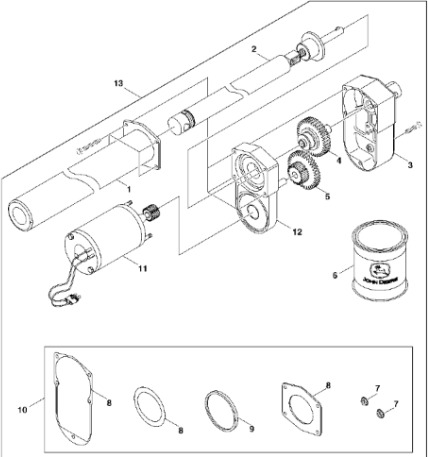 John Deere 960 - Śruba DC44787 (System owijania) - قطع غيار - مكنة: صورة 1 John Deere 960 - Śruba DC44787 (System owijania) - قطع غيار - مكنة: صورة 1