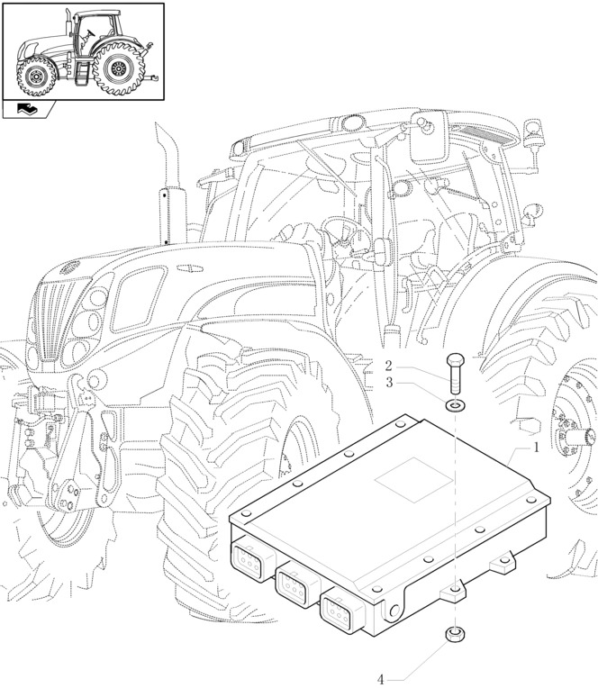 New Holland T6010 T6070 Ecu 84225083 - وحدة تحكم الكتروني - الآلات الزراعية: صورة 1 New Holland T6010 T6070 Ecu 84225083 - وحدة تحكم الكتروني - الآلات الزراعية: صورة 1