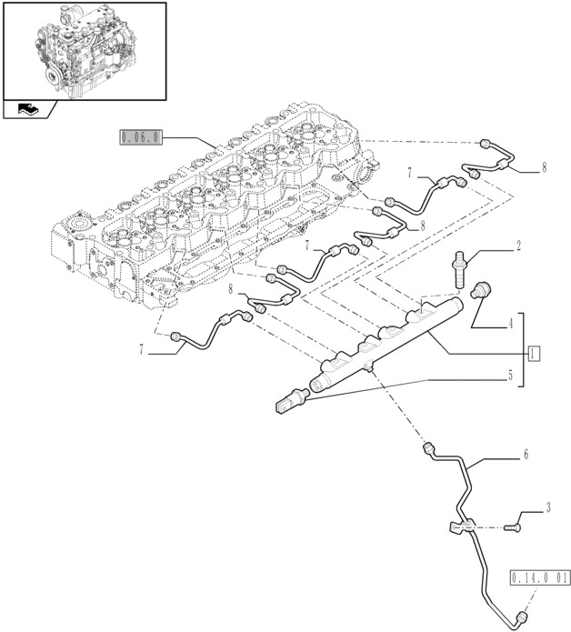 New Holland T6010 Zawór przelewowy > 1850 bar 2854543 - نظام الوقود - جرار: صورة 1 New Holland T6010 Zawór przelewowy > 1850 bar 2854543 - نظام الوقود - جرار: صورة 1
