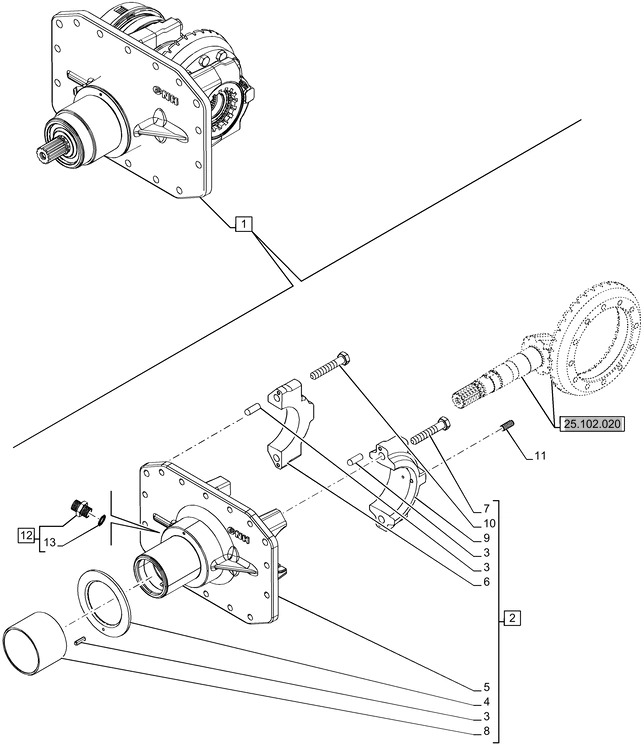New Holland T6070 Element nośny bevel gear 84565055 - نقل الحركة - جرار: صورة 1 New Holland T6070 Element nośny bevel gear 84565055 - نقل الحركة - جرار: صورة 1