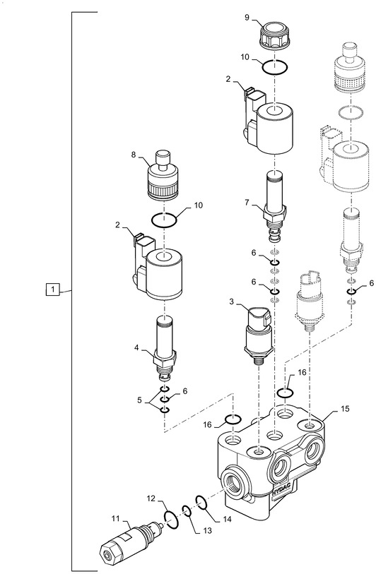New Holland T6090 T6070 Zawór przelewowy 84130921 - قطع غيار - جرار: صورة 1 New Holland T6090 T6070 Zawór przelewowy 84130921 - قطع غيار - جرار: صورة 1