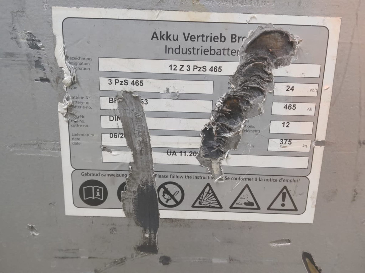 AVB 24V 465Ah - بطارية - معدات المناولة: صورة 4 AVB 24V 465Ah - بطارية - معدات المناولة: صورة 4