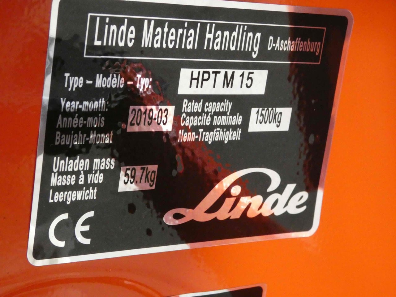 Linde 8x HPTM15/565mm - شاحنة باليت: صورة 2 Linde 8x HPTM15/565mm - شاحنة باليت: صورة 2