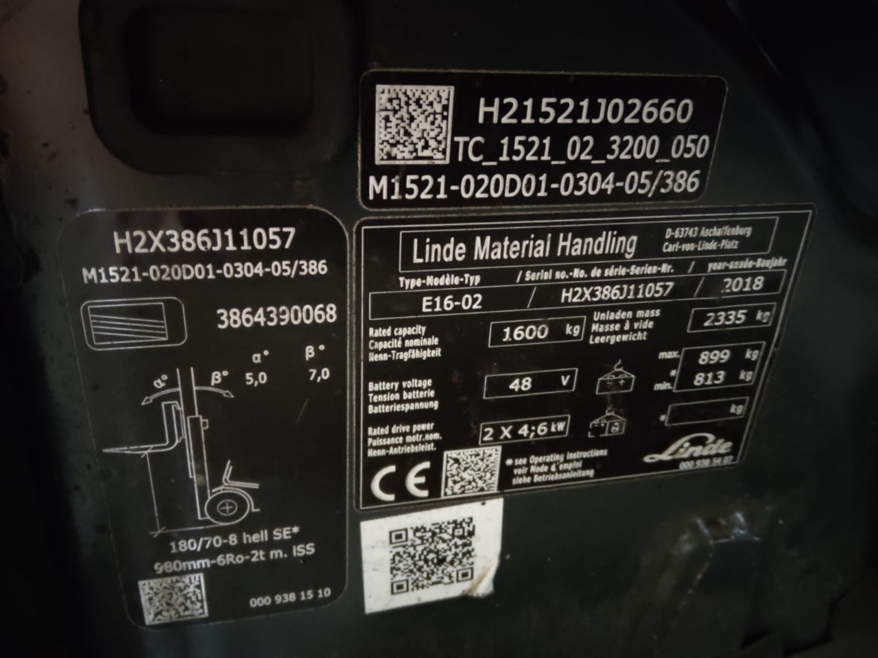 Linde E16-02 - رافعة شوكية كهربائية: صورة 2 Linde E16-02 - رافعة شوكية كهربائية: صورة 2