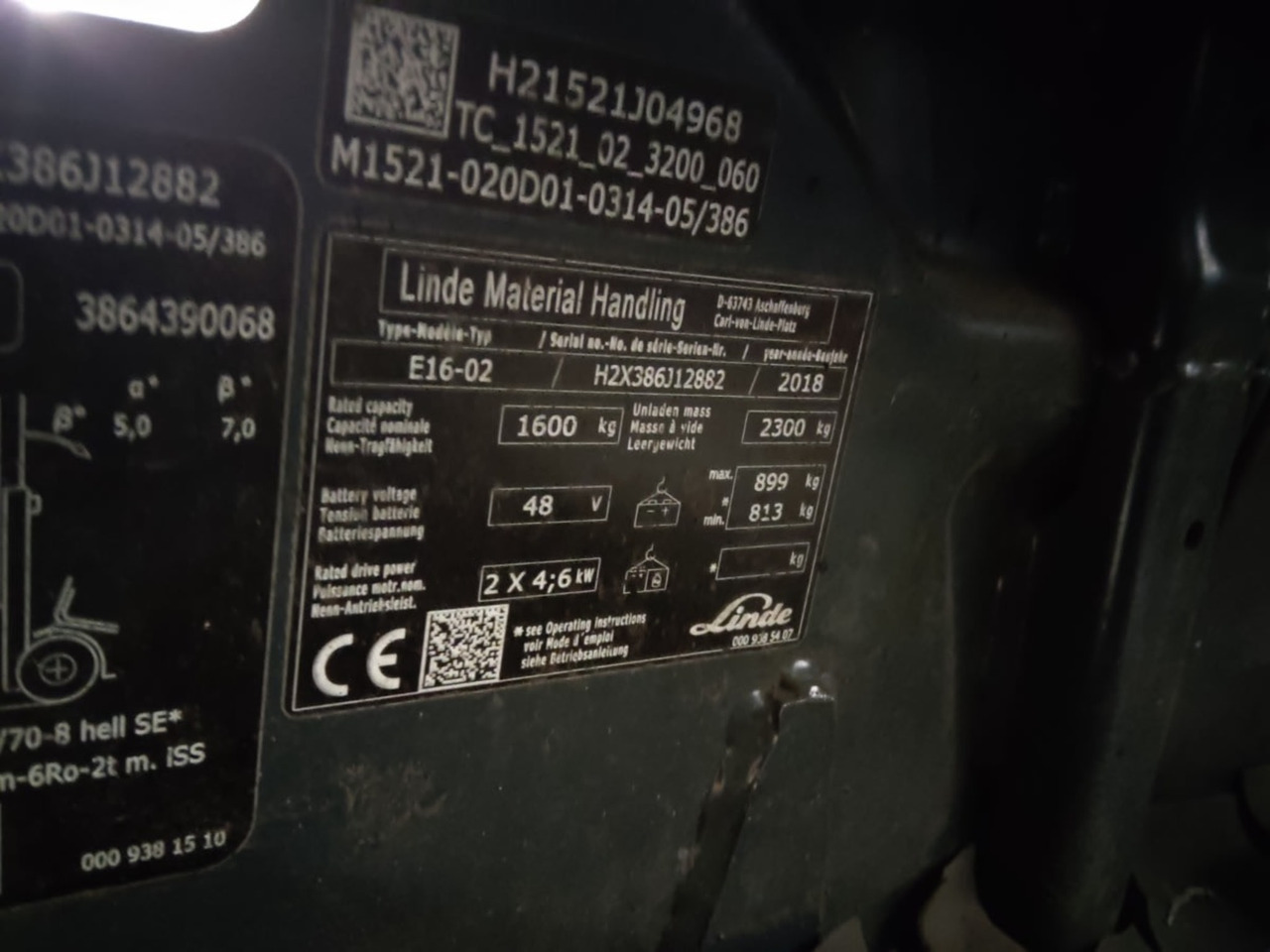 Linde E16-02 - رافعة شوكية كهربائية: صورة 3 Linde E16-02 - رافعة شوكية كهربائية: صورة 3