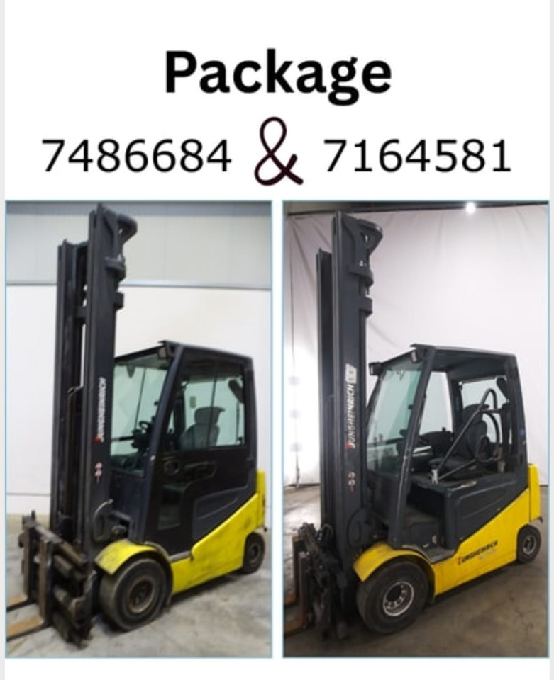 Package 3: JUNGHEINRICH EFG425K700DZ & EFG425 - رافعة شوكية كهربائية: صورة 1 Package 3: JUNGHEINRICH EFG425K700DZ & EFG425 - رافعة شوكية كهربائية: صورة 1